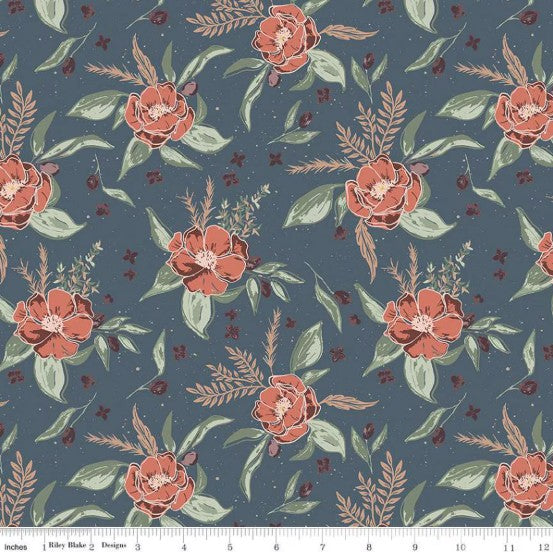 Olive Grove Floral Cypress C16630-Cypress Fabrics Riley Blake