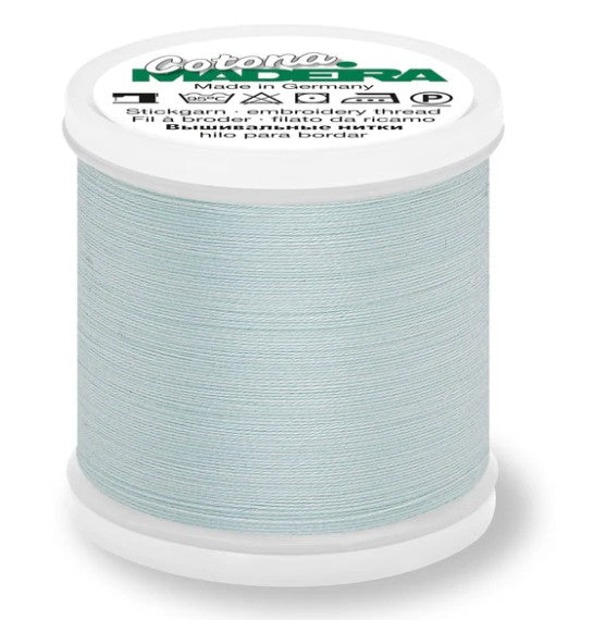Madeira Cotona 30 - Premium Cotton Quilting & Sewing Thread, 744 Pale Aqua Thread Madeira