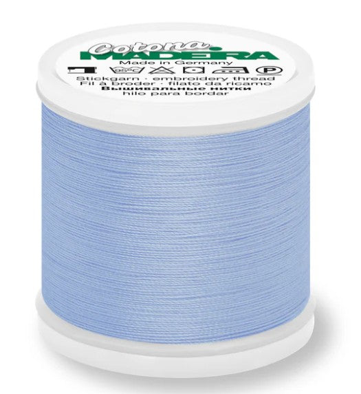 Madeira Cotona 30 - Premium Cotton Quilting & Sewing Thread, 745 Periwinkle Thread Madeira