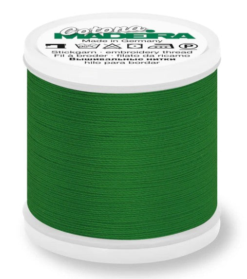 Madeira Cotona 30 - Premium Cotton Quilting & Sewing Thread, 779 Pine Green Thread Madeira