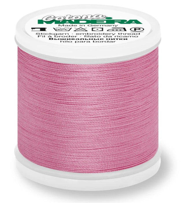 Madeira Cotona 30 - Premium Cotton Quilting & Sewing Thread, 605 Pink Thread Madeira