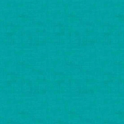 Turquoise, Linen Texture 1 Yard Basics