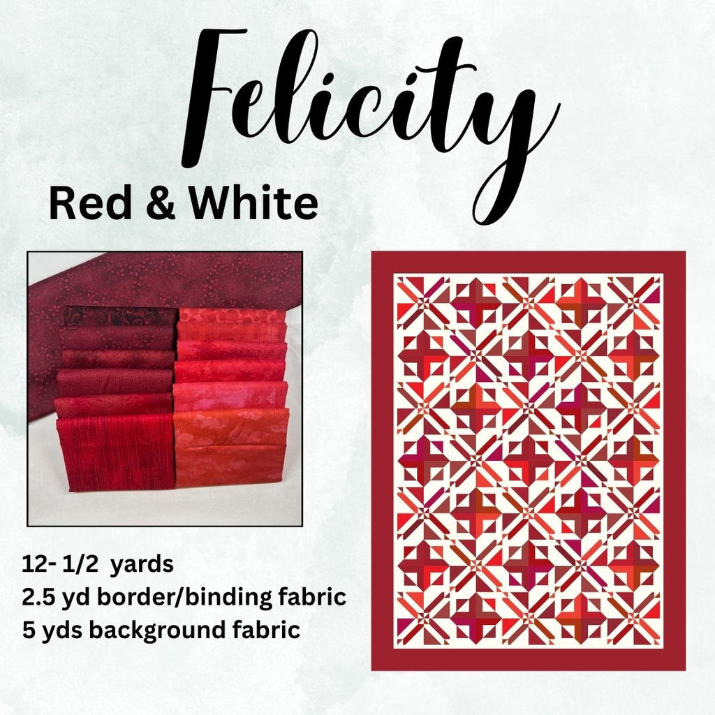 Felicity- Red and White Fabrics GE Designs