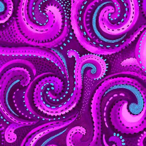 Studio E Fabrics Whirlwind Amethyst (Purple) 108" Wide Backing Fabric - 8021-51 - 3 YARD Fabrics Studio E Fabrics